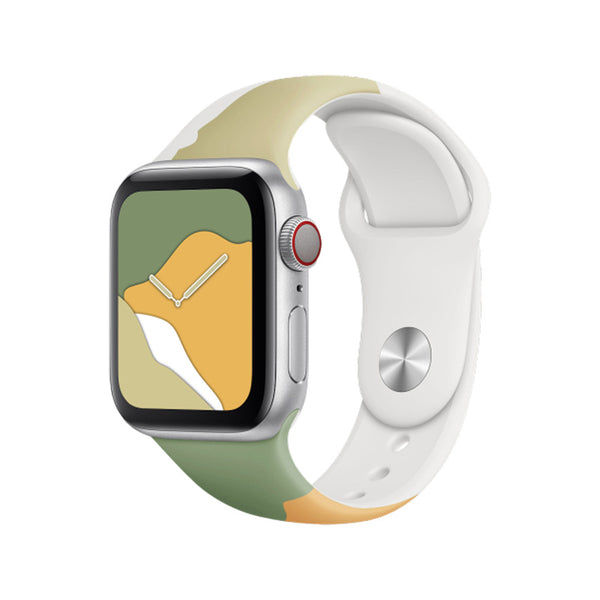 Apple Watch Morandi Liquid Silicone Strap - Yogurt Green