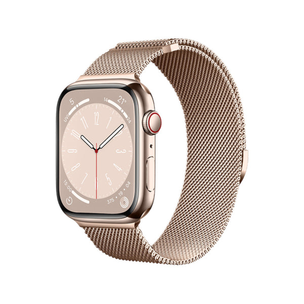 Apple Watch Stainless Steel Alloy Magnetic Strap - Rose Golden