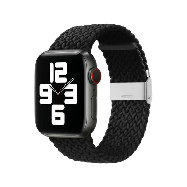 Apple Watch Nylon Braided Strap - Black